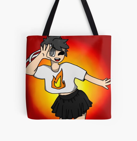 Sapnap in Skirt (w/ Background) All Over Print Tote Bag RB1412 product Offical Sapnap Merch