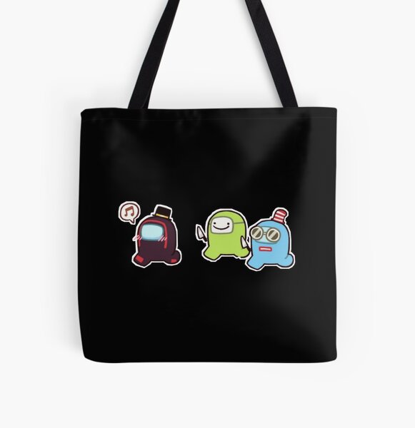 karl jacobs and sapnap and skeppy stickers All Over Print Tote Bag RB1412 product Offical Sapnap Merch