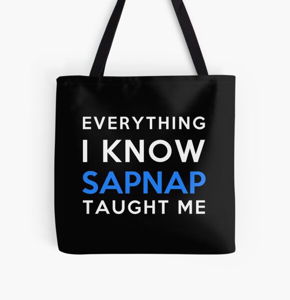 Everything i know - Sapnap All Over Print Tote Bag RB1412 product Offical Sapnap Merch