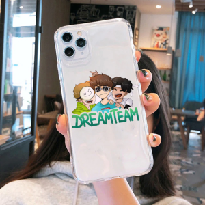 sapnap-cases-dream-team-smiling-clear-silicone-iphone-soft-case