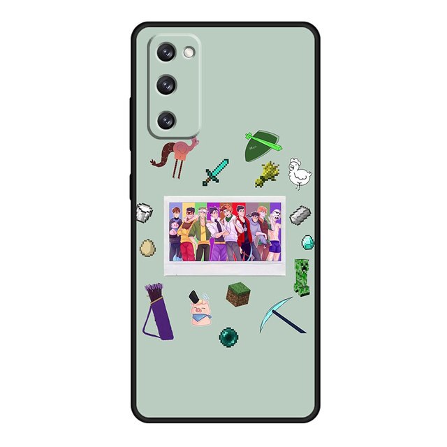 sapnap-cases-dreamteam-characters-posing-samsung-soft-case