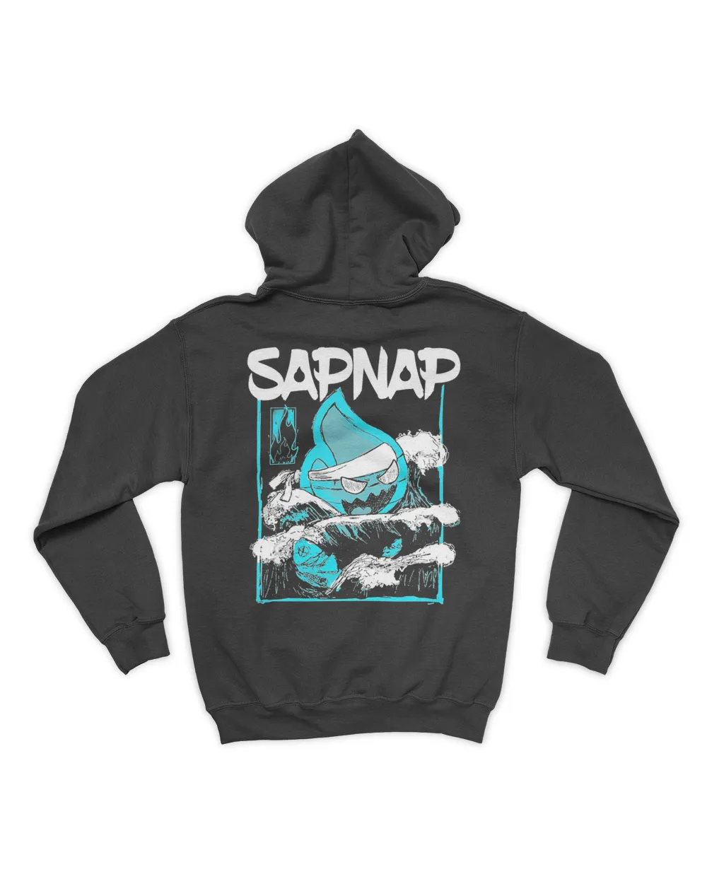 WBLXYMDP SAPNAP Blue Flame Name Pullover Hoodie (Ping,Large)